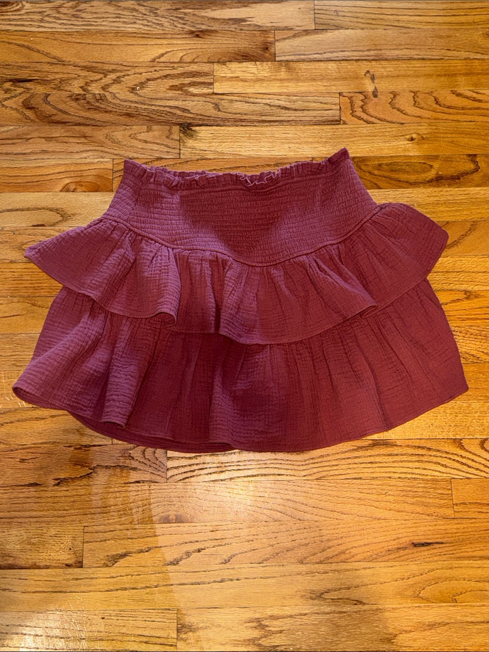 Versona Women's Ruffle Tiered Skirt - w shorts underneath size Large